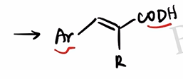 Main stereoisomers of Perkin reaction
